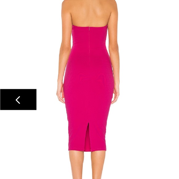 Superdown Lilian Hot Pink Strapless Dress - Picture 3 of 5